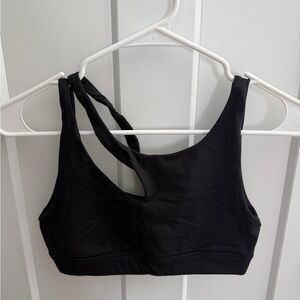 ALO Yoga Black Sports Bra with Unique Strap Design. Size XS